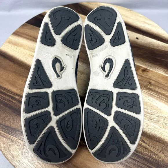 Olukai Nohea Moku Shoes Sneakers Men's 9.5 Gray Slip On Tieless Comfort Walking