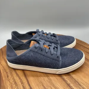 Olukai Pehuea Li Hulu Shoes Womens Size 9 Blue Lace-Up Comfort Walking Sneakers