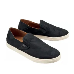 OluKai Women's Pehuea Pa'i Shoes in Lava Rock Black Size 6