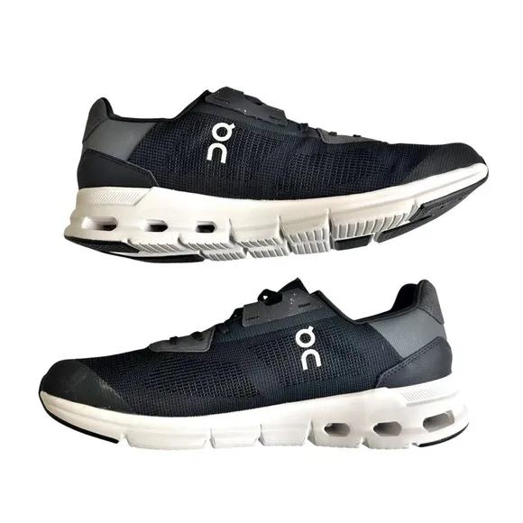 On Cloud Cloudrift Men’s Shoes Black White Size 11.5 Sneakers Breathable Lace Up