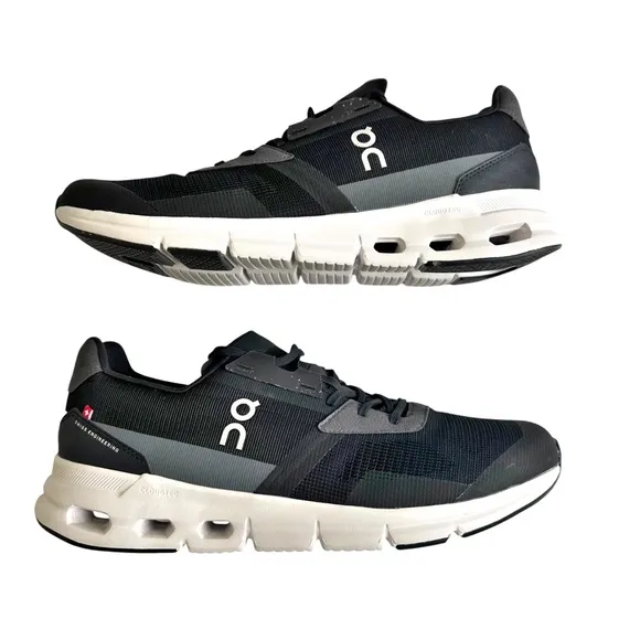 On Cloud Cloudrift Men’s Shoes Black White Size 11.5 Sneakers Breathable Lace Up