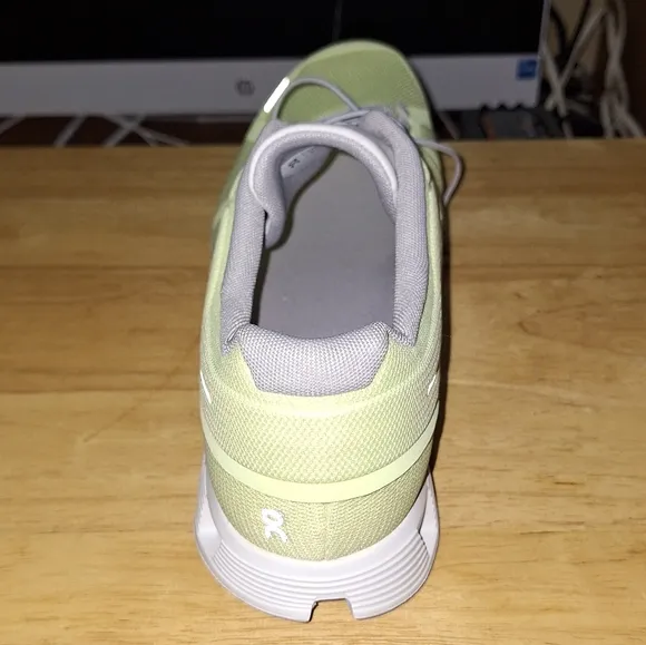 On Cloud Running shoes in mens size 14 in a neon yellow/green color. NWOB.