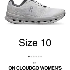 On cloud Running Women's Cloudgo Shoes - White and Gray. Size 10
