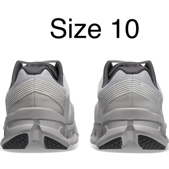 On cloud Running Women's Cloudgo Shoes - White and Gray. Size 10
