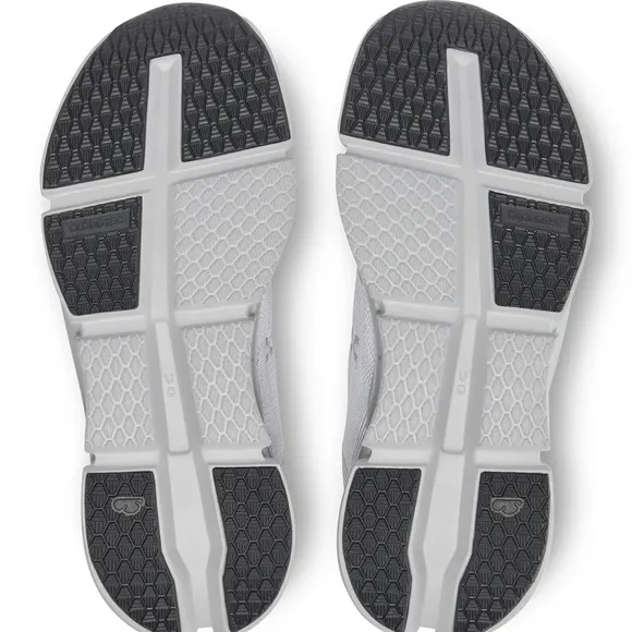 On cloud Running Women's Cloudgo Shoes - White and Gray. Size 10