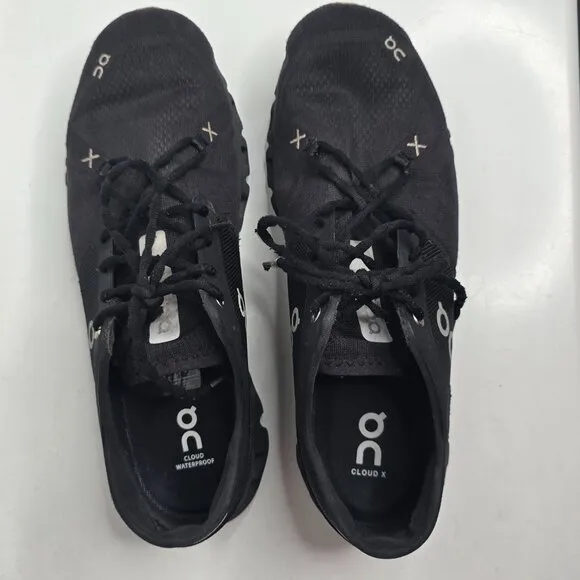 On Cloud X 3 Mens Sz 12 Black Running Shoes Sneakers 60.98705 Swiss Engineering