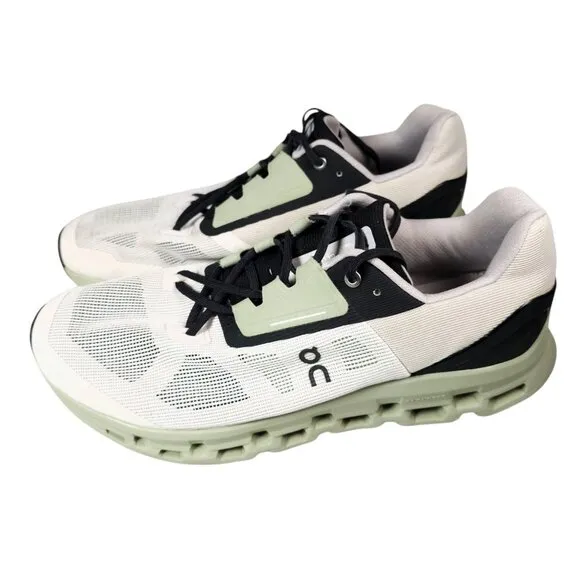 ON CLOUDSTRATUS Green White Men's Running Athletic Shoes CLOUDTEC Size 14 M
