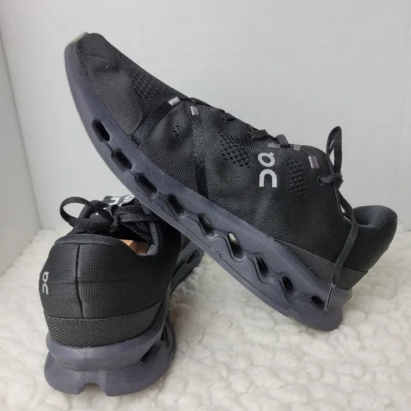 On Cloudsurfer Mens  Shoes Black Running Walking Trainer Sneaker Comfort