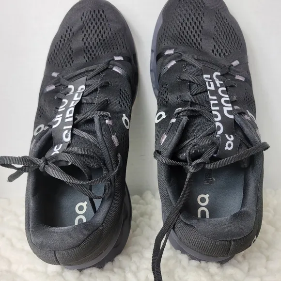 On Cloudsurfer Mens  Shoes Black Running Walking Trainer Sneaker Comfort