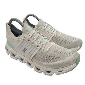 On Cloudswift 3 Womens Size 8 White Green Shoes Running Walking Sneaker Comfort