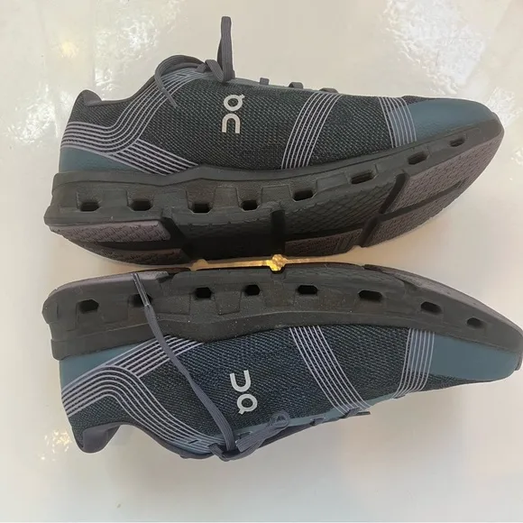 ON RUNNING CLOUDGO Mens Shoes Size 10W Storm Magnet Black Blue Running Shoes