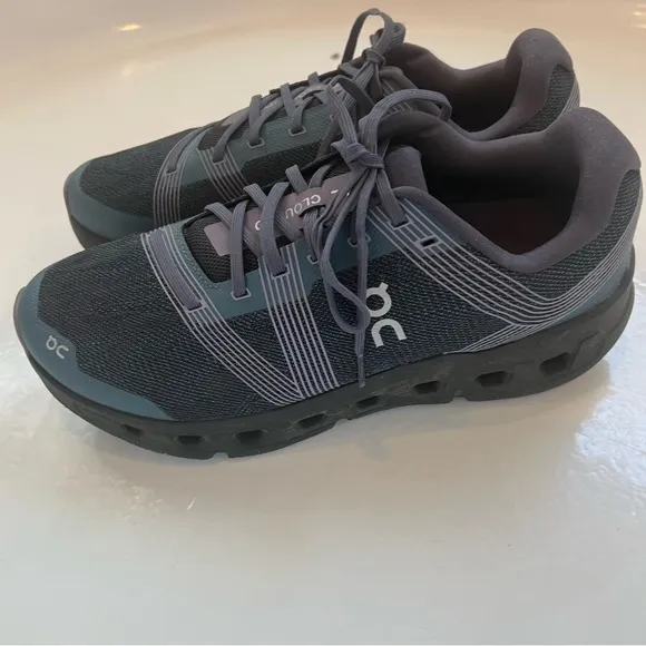 ON RUNNING CLOUDGO Mens Shoes Size 10W Storm Magnet Black Blue Running Shoes