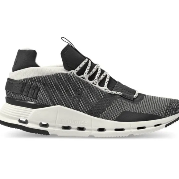 On Running Cloudnova Black White Sneakers Tennis Shoes Athletic Active Size 13
