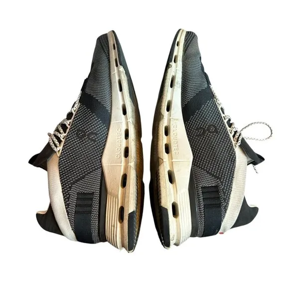 On Running Cloudnova Black White Sneakers Tennis Shoes Athletic Active Size 13