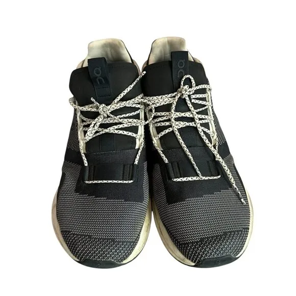 On Running Cloudnova Black White Sneakers Tennis Shoes Athletic Active Size 13