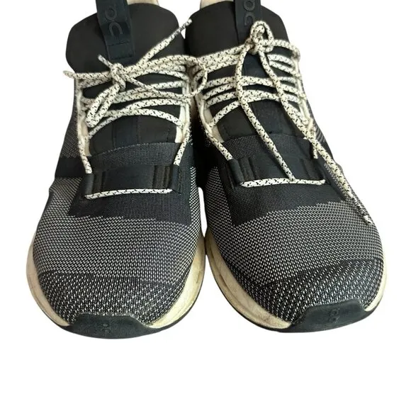 On Running Cloudnova Black White Sneakers Tennis Shoes Athletic Active Size 13