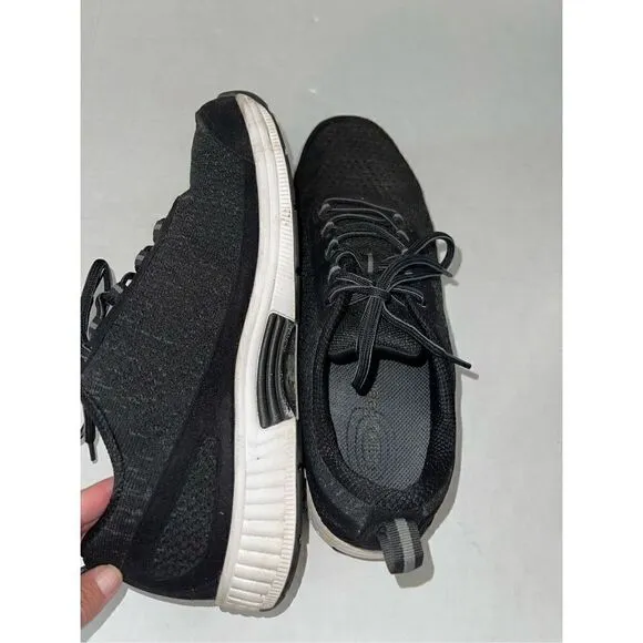 OrthoFeet 619 Shoes Black Athletic Comfort Walking Diabetic Mens 11.5
