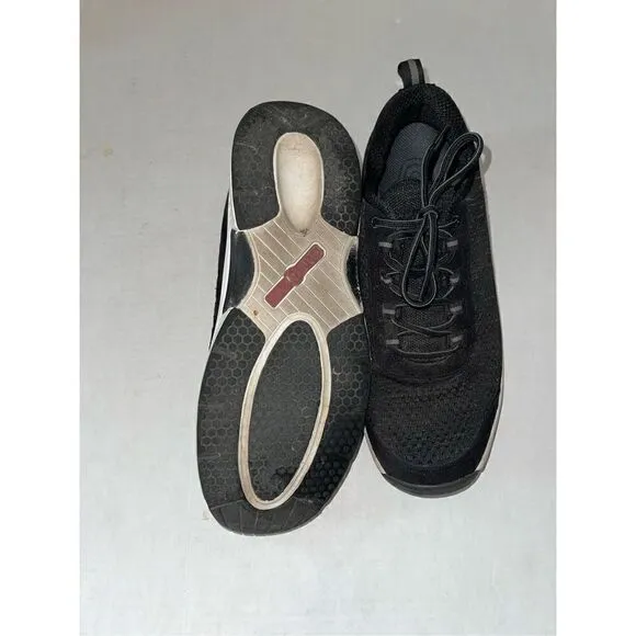 OrthoFeet 619 Shoes Black Athletic Comfort Walking Diabetic Mens 11.5