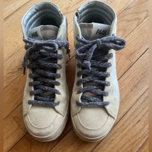 P448 High-Top Sneakers with Gray Laces