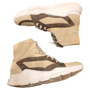 P448 Light Brown Suede Chunky Sneakers Size 39