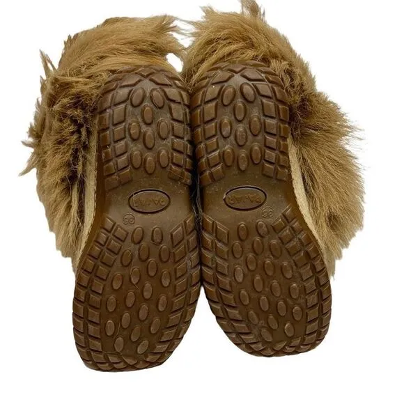 Pajar tan scarlet tassel tie goat hair apres ski boots size 36 (5.5-6)