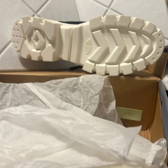 Palladium Black and White Sneakers Lug Sole Chunky Heel