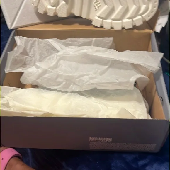 Palladium Black and White Sneakers Lug Sole Chunky Heel