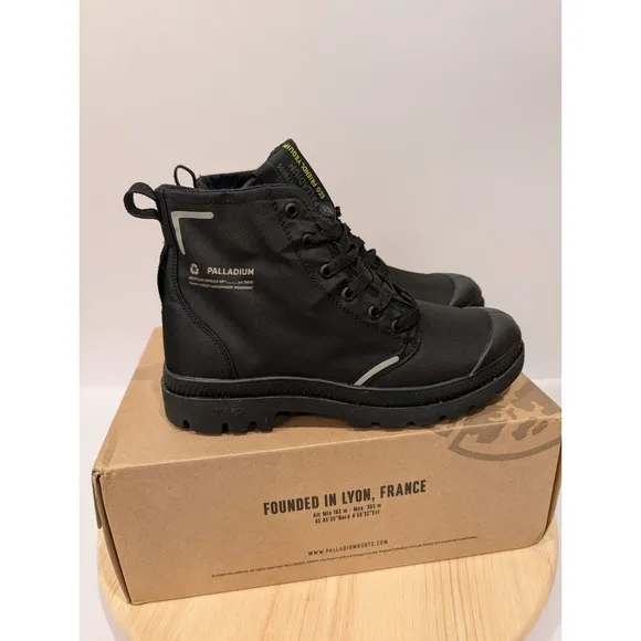 Palladium Pampa Lite Recycled Waterproof Unisex Boots Mens 4 Womens 5.5 Black
