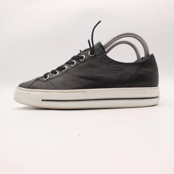 Paul Green Hadley Shoes Women's UK 6 Black Leather Comfort Sneakers