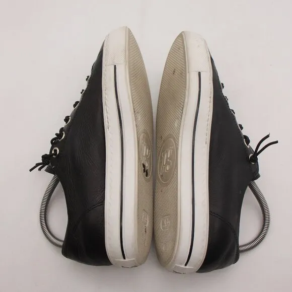 Paul Green Hadley Shoes Women's UK 6 Black Leather Comfort Sneakers