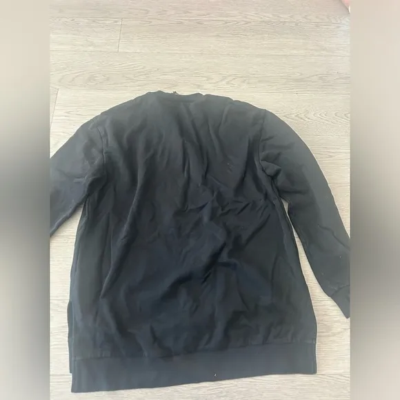 Phillip Lim Lightning Bolt Cutout Pullover Sweater Size S Black Oversized
