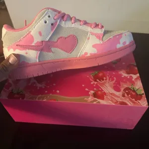 Pink and White Chunky Sole Sneakers