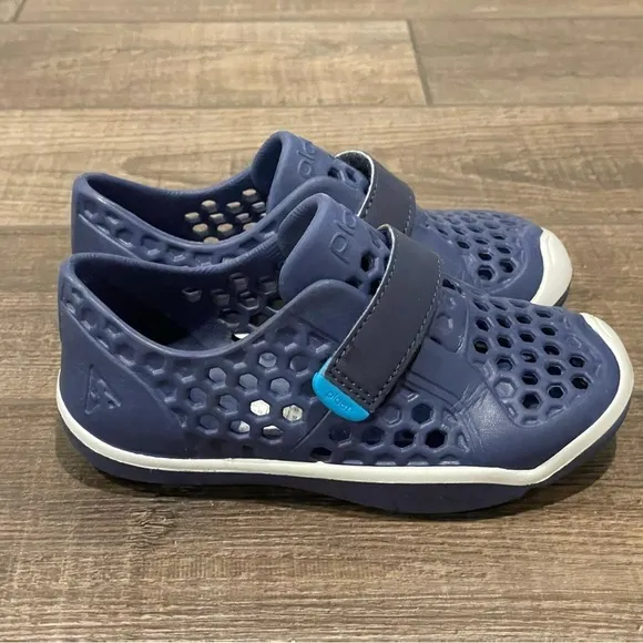Plae Mimo Shoes Toddler Water Slip On Sneakers Navy Blue Comfort Straps Size 10
