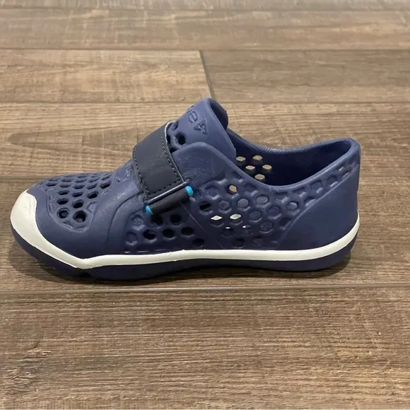 Plae Mimo Shoes Toddler Water Slip On Sneakers Navy Blue Comfort Straps Size 10