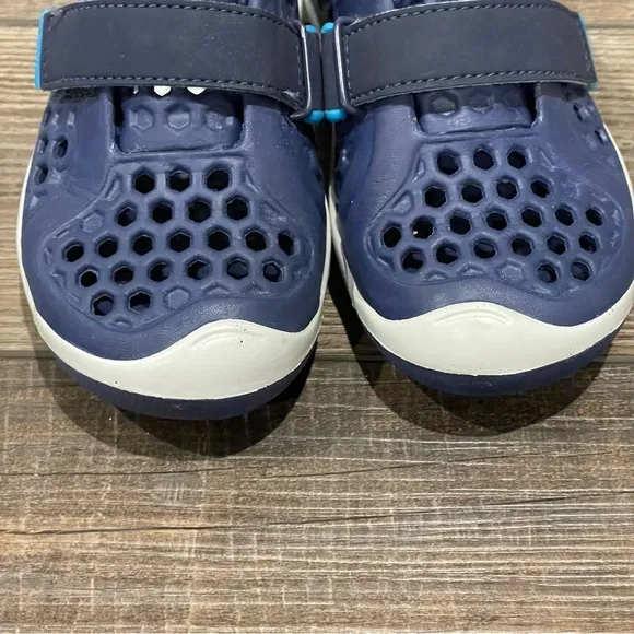 Plae Mimo Shoes Toddler Water Slip On Sneakers Navy Blue Comfort Straps Size 10