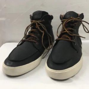 Polo Black Leather High-Top Sneakers Size 12D
