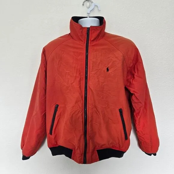 Polo by Ralph Lauren Men's VTG Fleece Lined Wind Breaker Jacket Heavy Coat Sz M
