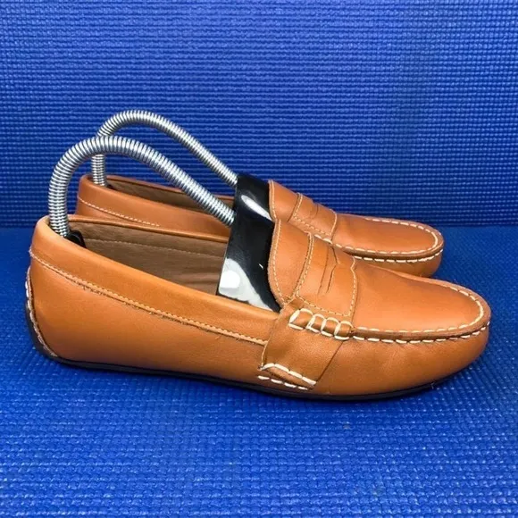 POLO RALPH LAUREN Kids-Boys Size 4.5 Brown Comfort School Shoes WENZHOU