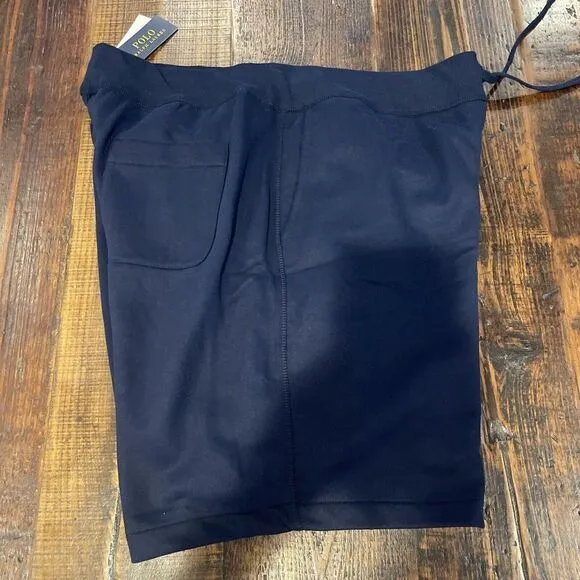 POLO RALPH LAUREN Men's Big &amp; Tall Navy POLO 1967 ATHL DEPT Fleece Shorts NWT