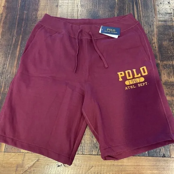 POLO RALPH LAUREN Men's Big &amp; Tall POLO 1967 ATHL DEPT Fleece Shorts NWT