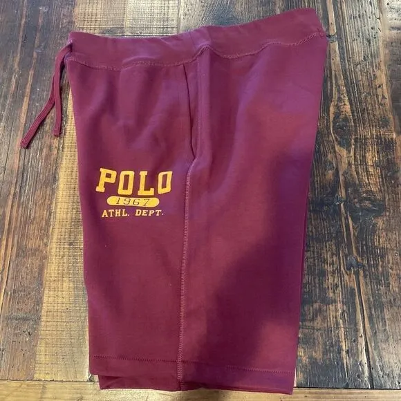 POLO RALPH LAUREN Men's Big &amp; Tall POLO 1967 ATHL DEPT Fleece Shorts NWT
