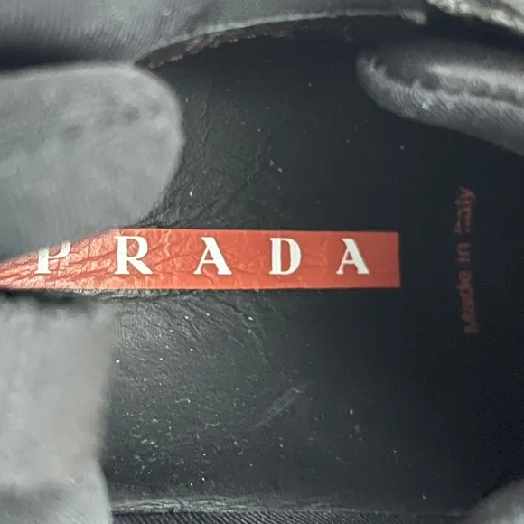 Prada leather chunky sneakers