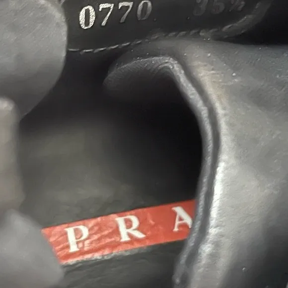 Prada leather chunky sneakers
