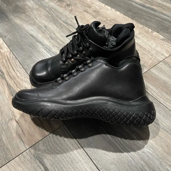 Prada leather chunky sneakers