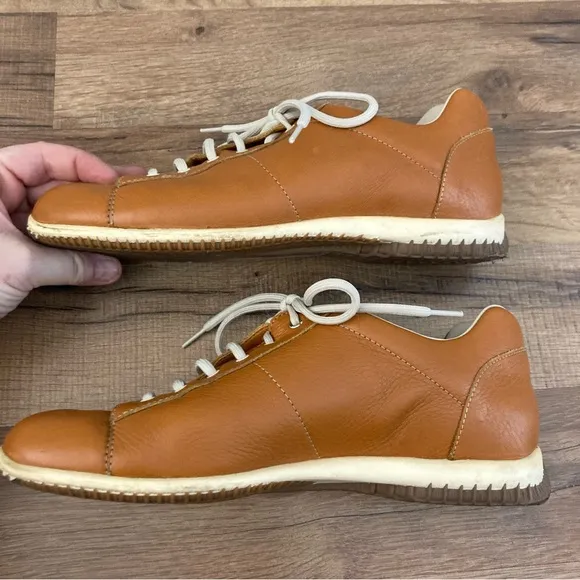 Prada Leather Lace Up Comfort Shoes