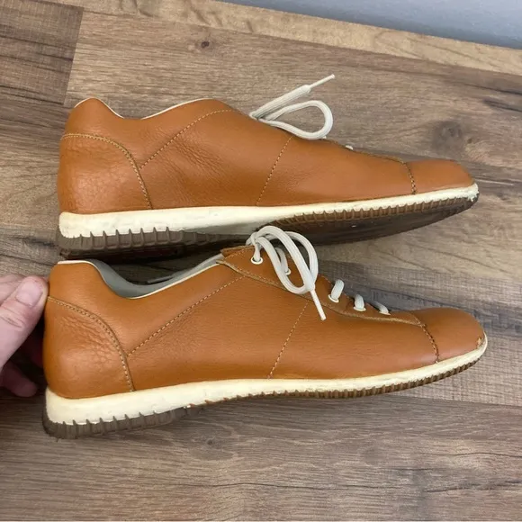 Prada Leather Lace Up Comfort Shoes