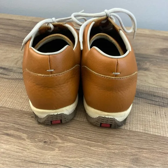 Prada Leather Lace Up Comfort Shoes