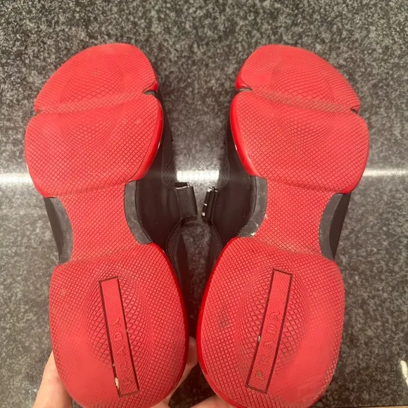 Prada Red Trainer Sneakers