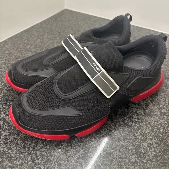 Prada Red Trainer Sneakers