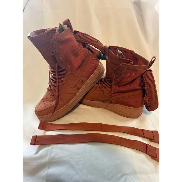 Pre Owned Nike Sf Air Force 1 High Dusty Peach Men 9 W 10.5 Lace Up sneakers